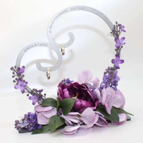 Porta Alianças Bodas Prata