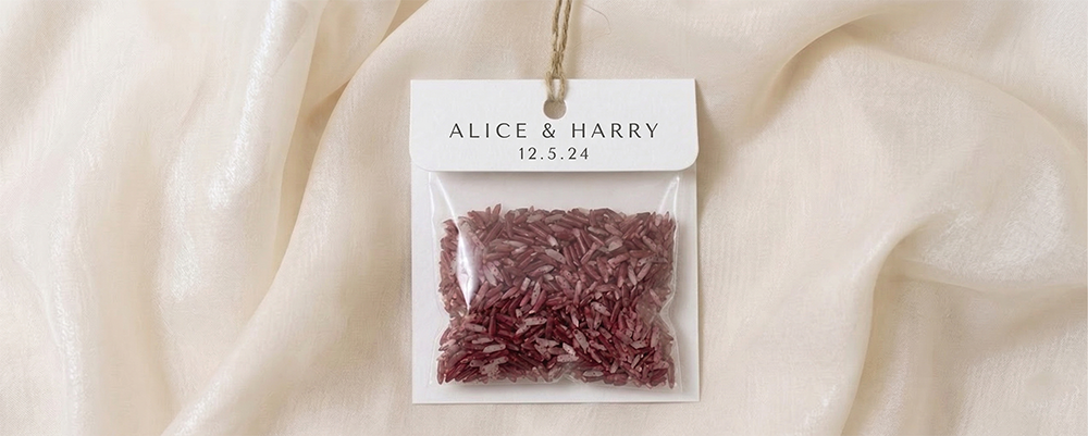 Saco Arroz Casamento Personalizado