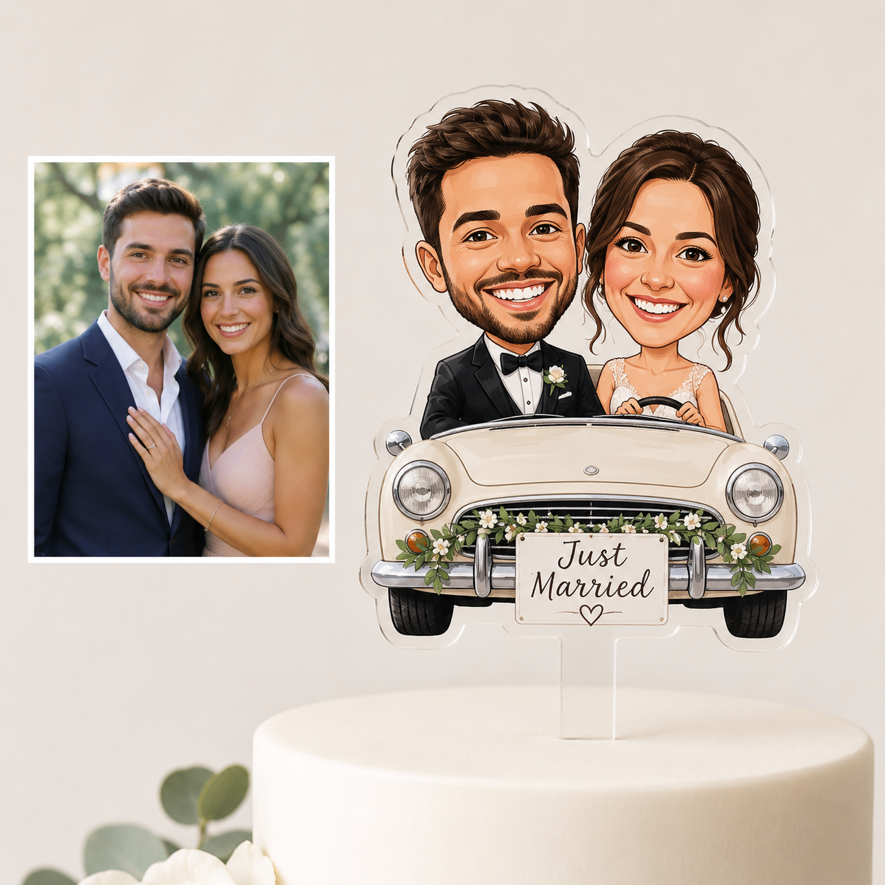 Topo Bolo Casamento Impresso 4