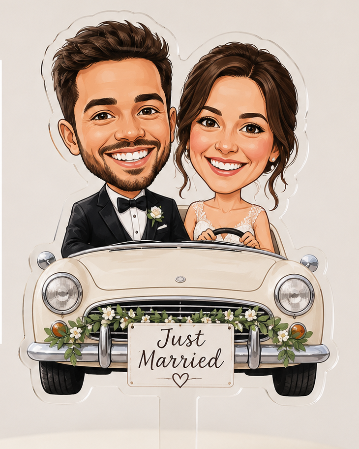 Topo Bolo Casamento Impresso 5