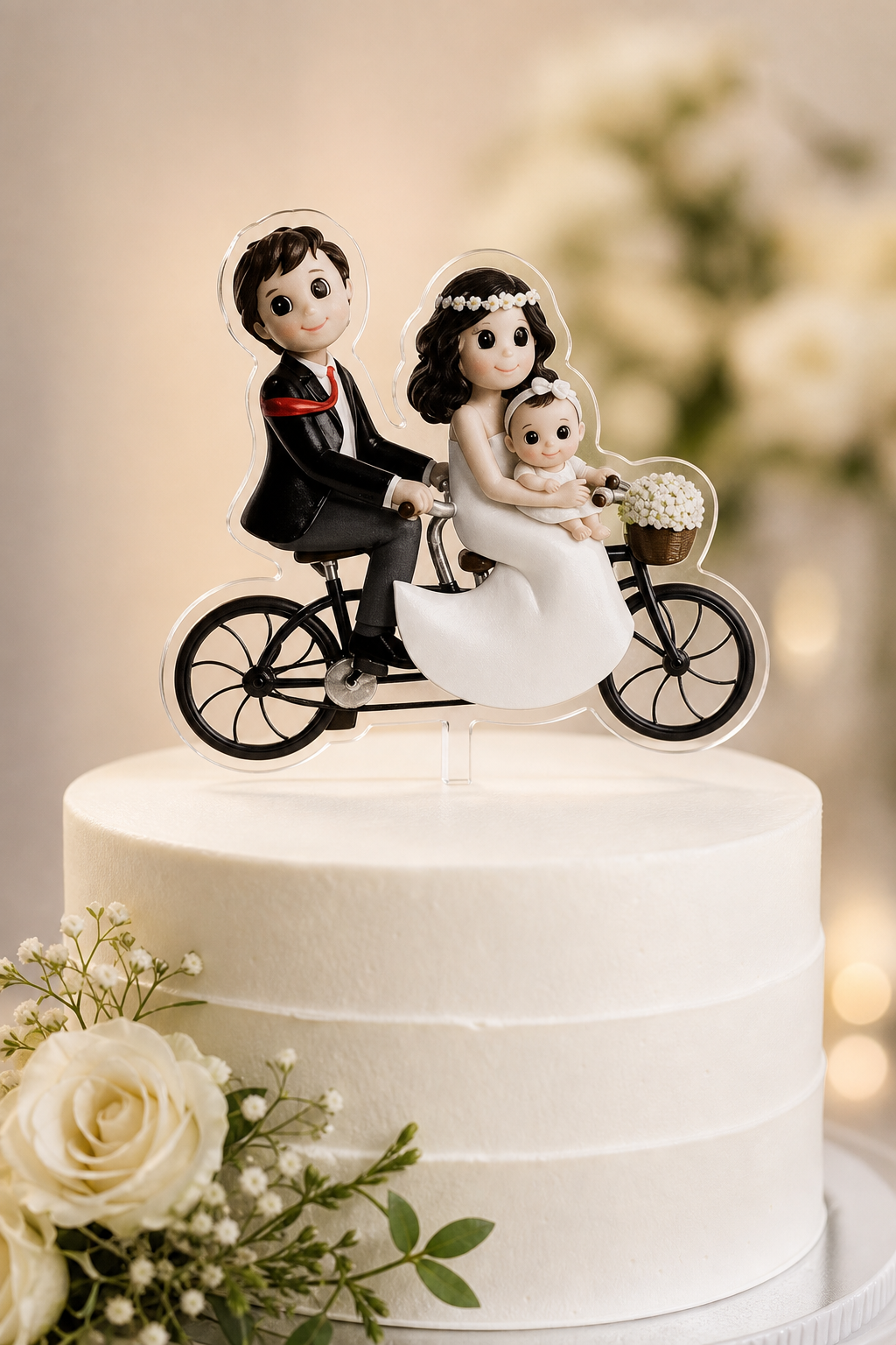 Topo Bolo Casamento Bicicleta 2