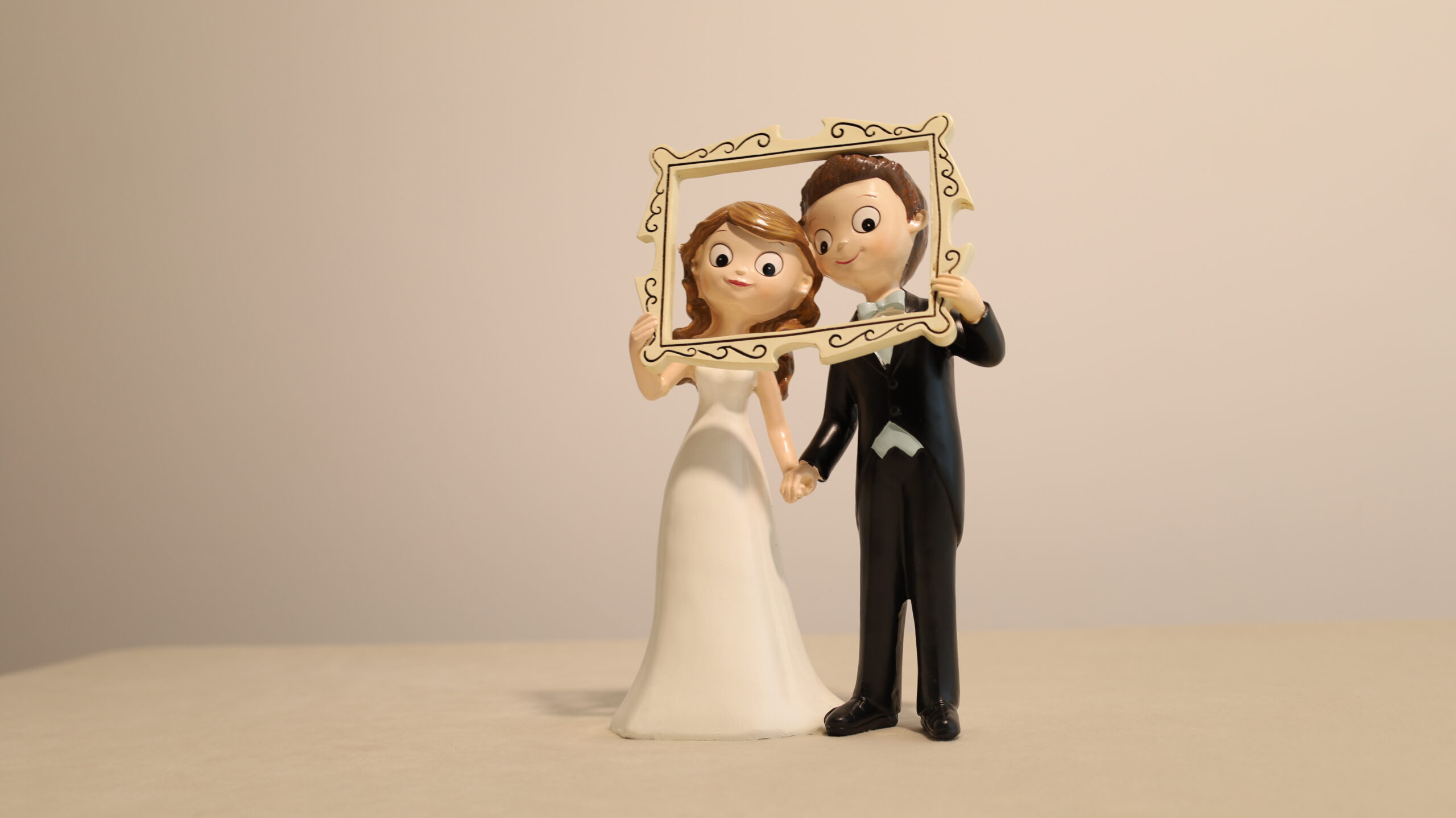 Topo Bolo Casamento Moldura