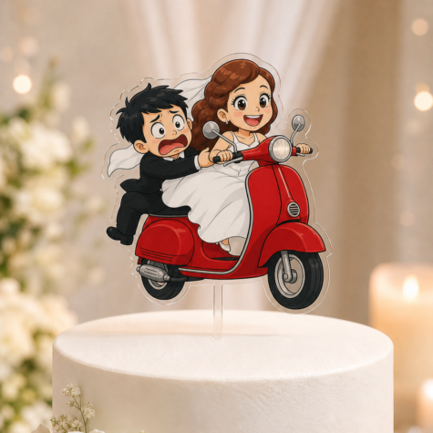 Imagem do produto Topo Bolo Casamento Vespa