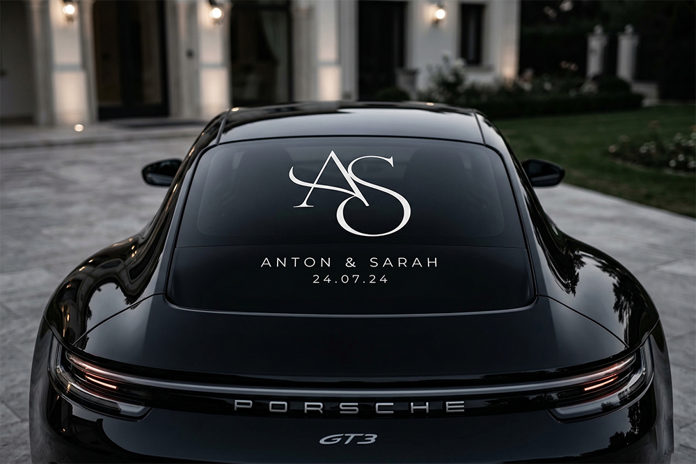 Vinil Cola Noivos Carro