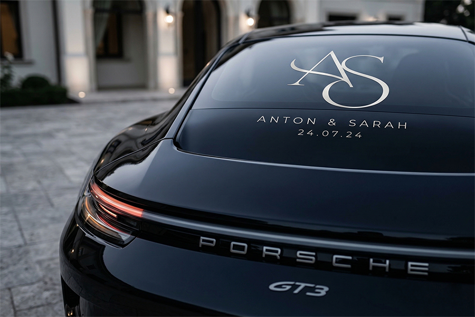 Vinil Cola Noivos Carro 1