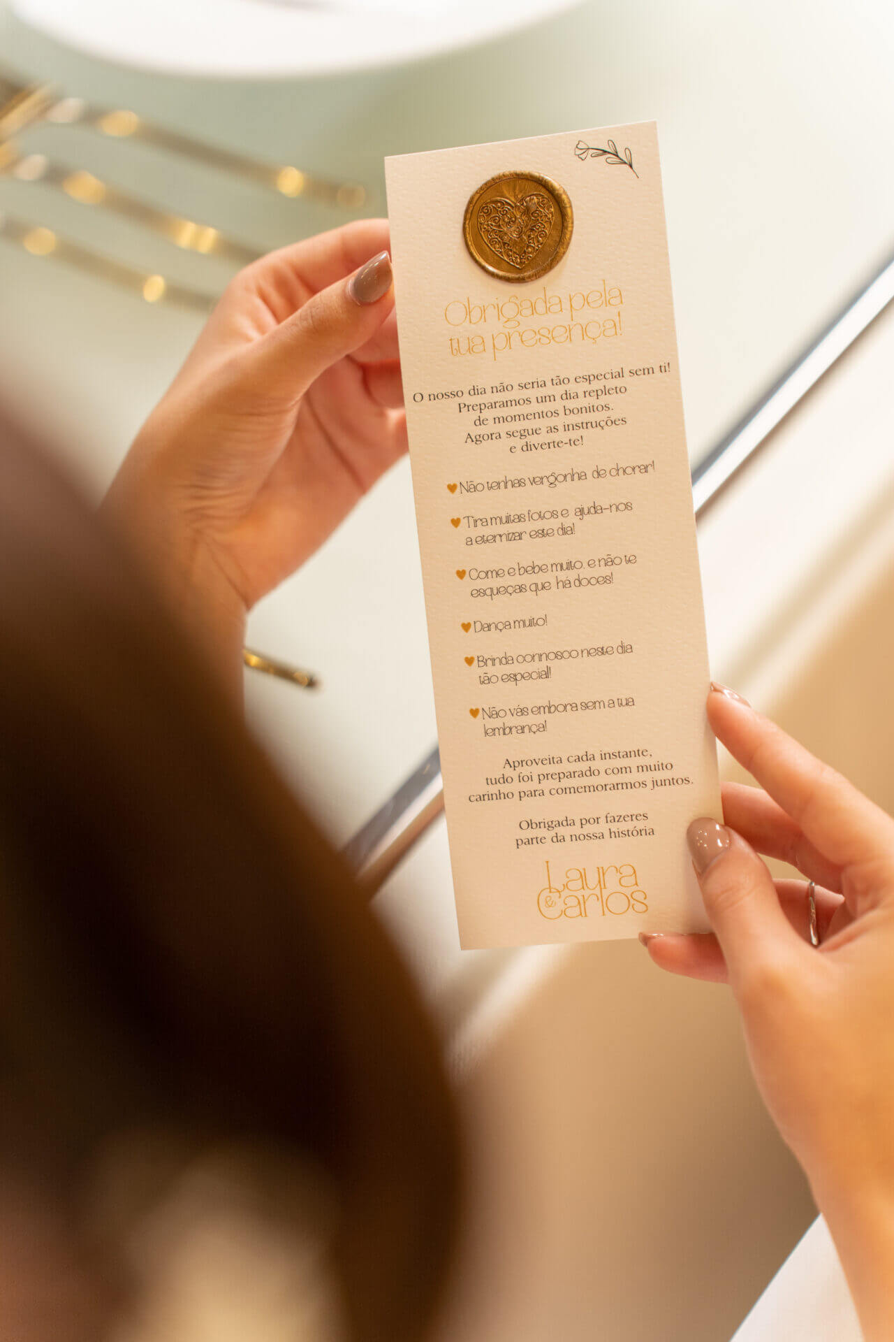 Cartão Agradecimento Original Lacre