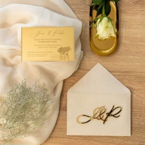 Imagem do produto Convite Casamento Acrílico Delicate
