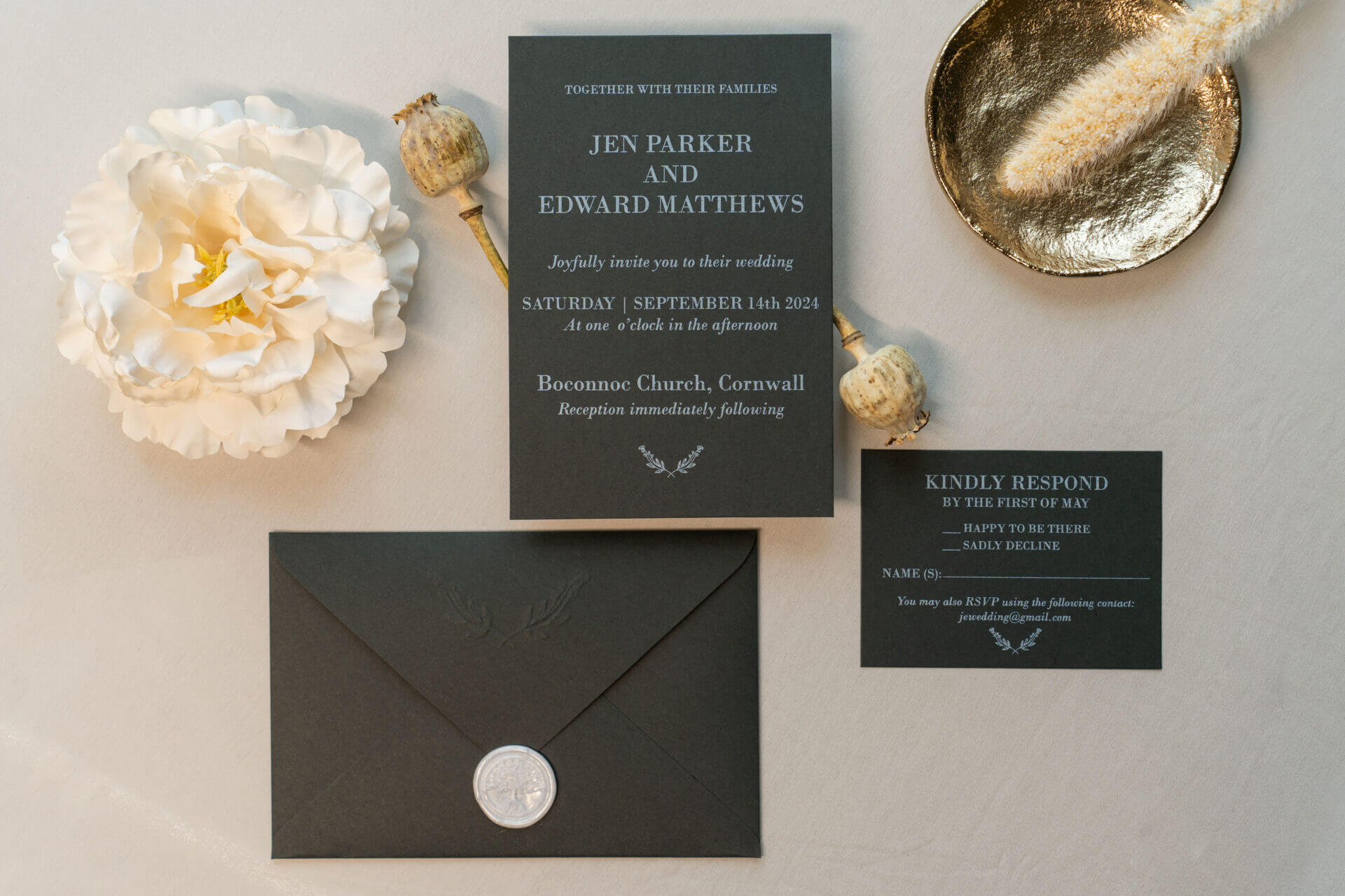 Convite Casamento Delicado e Minimalista - Image 3