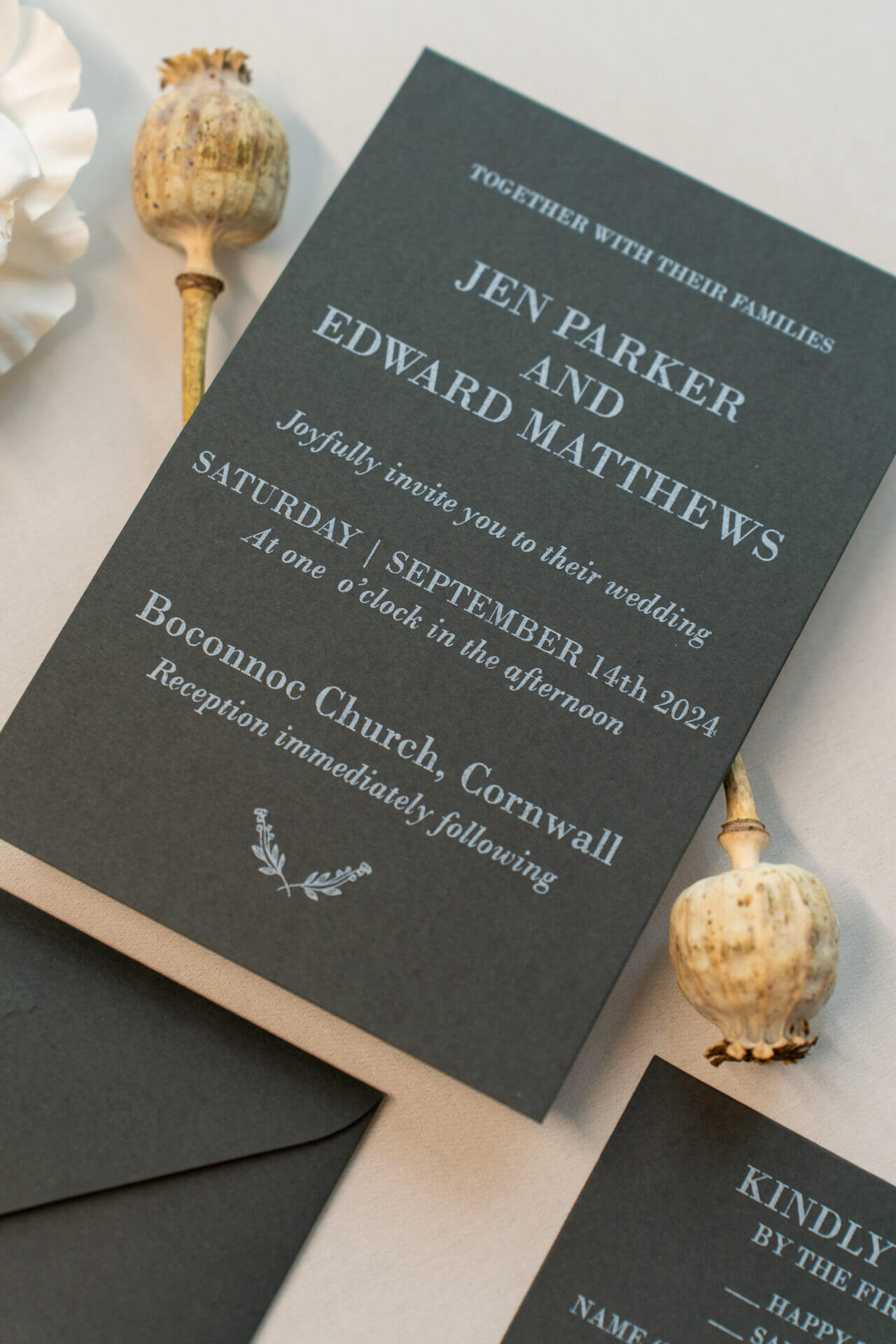 Convite Casamento Delicado e Minimalista