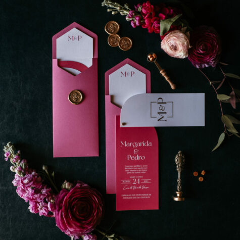 Product Image: Fuchsia Glam Wedding Invitation