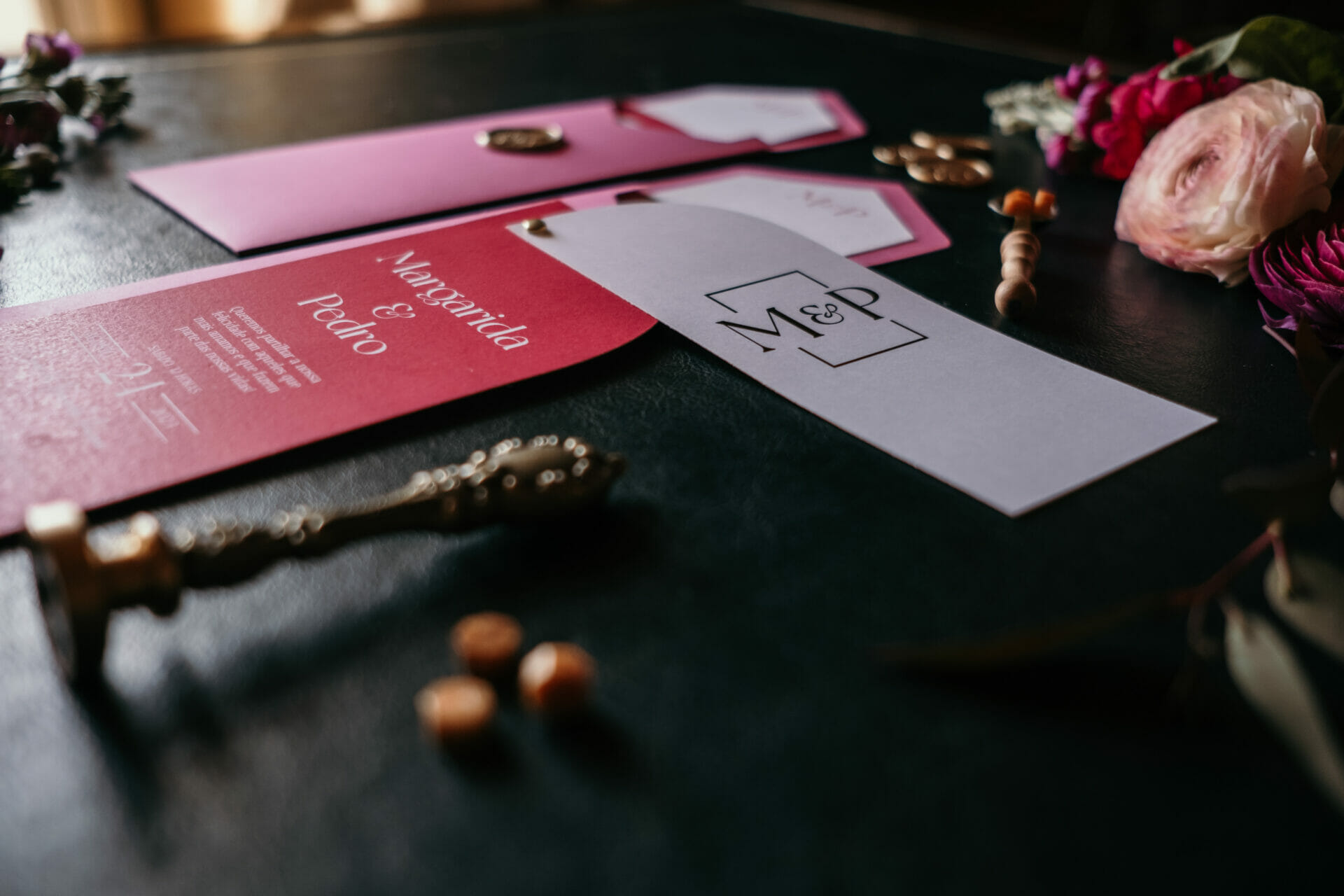 Convite casamento Elegante com lacre