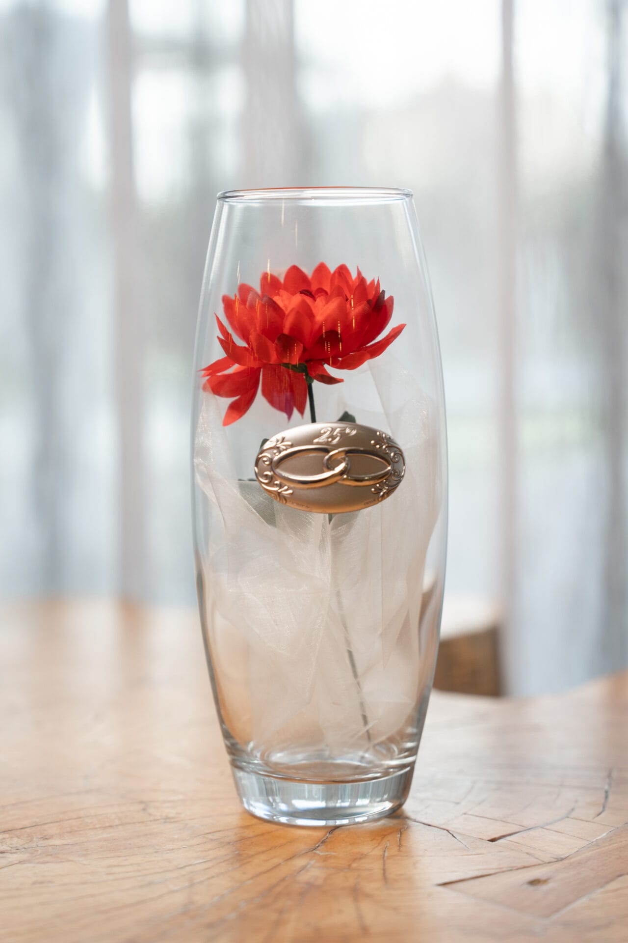 Jarra Bodas Prata Flor presente