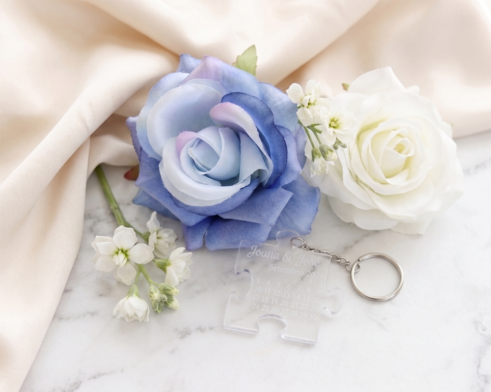 Lembrança Casamento Puzzle Acrílico 1