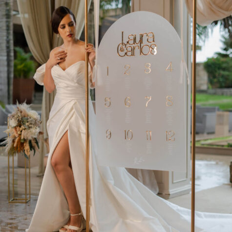 Imagem do produto Placard Casamento Acrílico Delicado