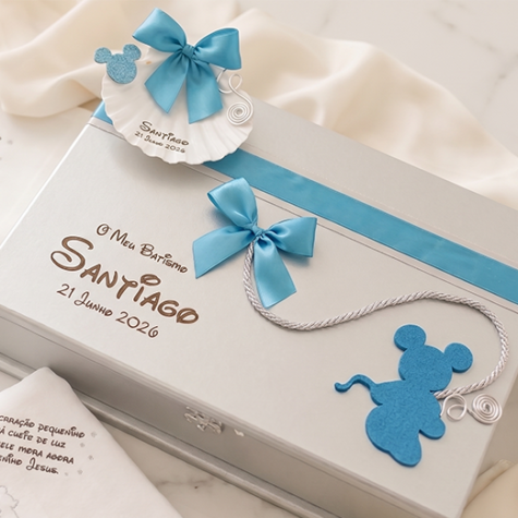 Imagem do produto Concha Batizado Caixa Mickey