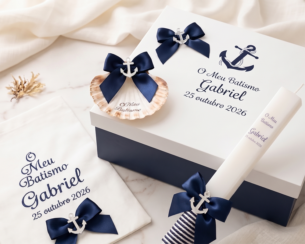 Vela Batizado Personalizado Âncora