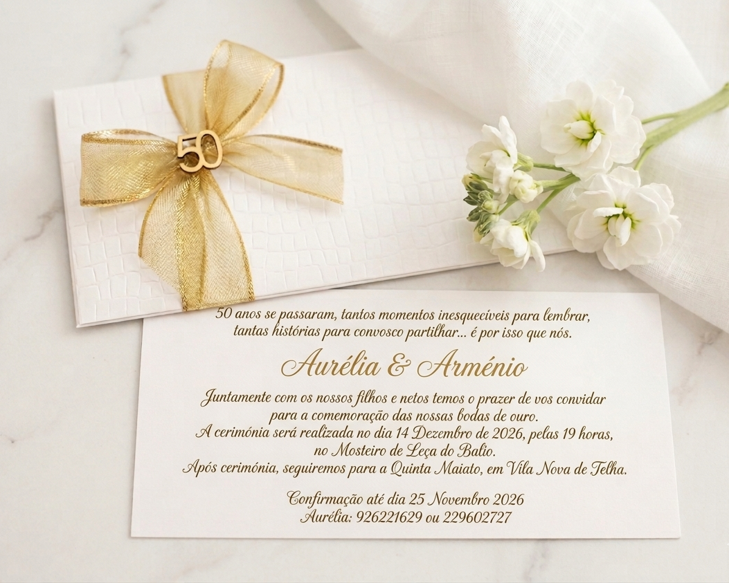 Convite Bodas Ouro Rede