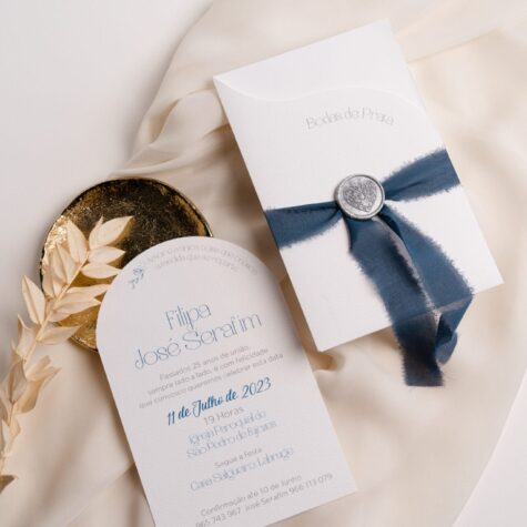 Imagem do produto Convite Bodas Prata Estilo