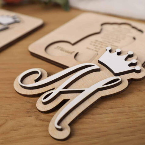 Imagem do produto Convite Batizado Madeira Príncipe