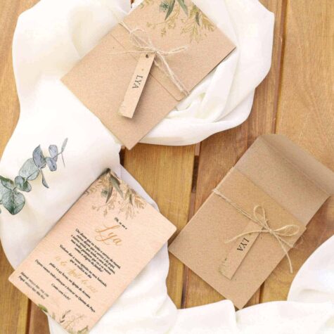 Imagem do produto Convite Comunhão Madeira Moderno