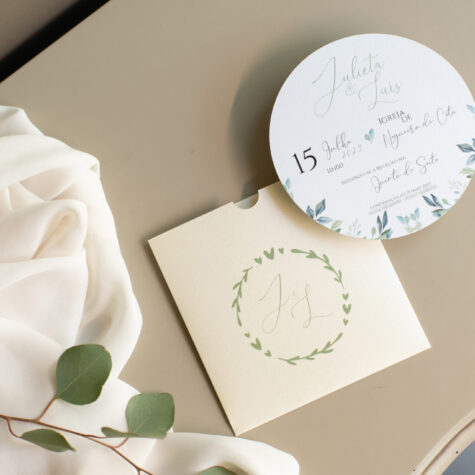 Wedding Invitation Interior Round