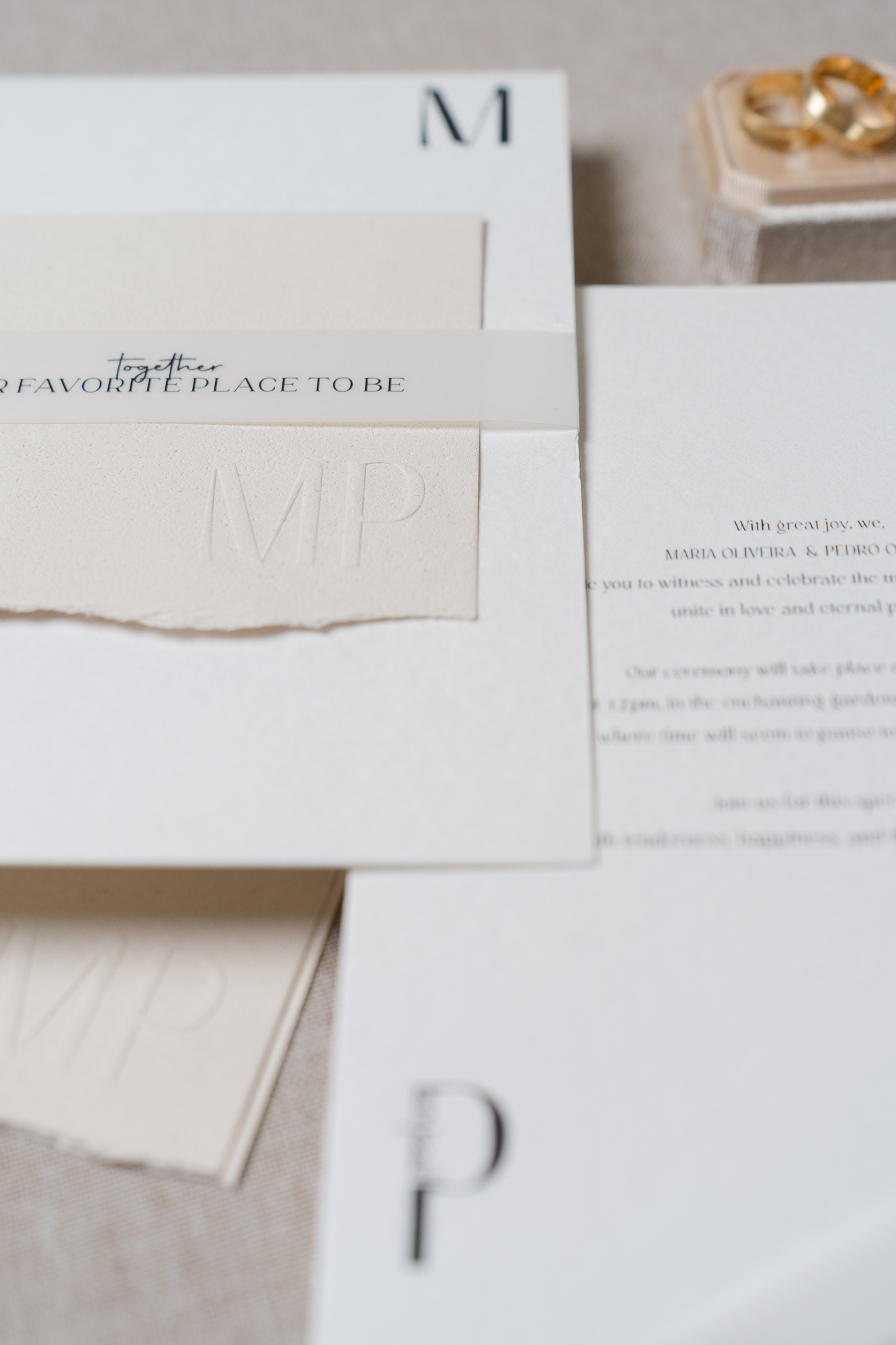 Convites Casamento Elegante Vertical 5