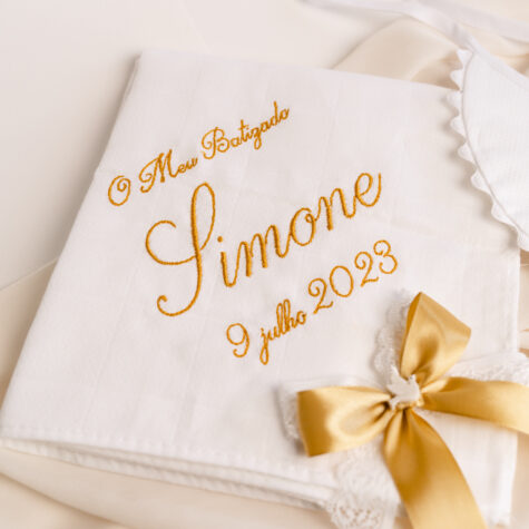 Imagem do produto Babete Fralda Pano Bordada