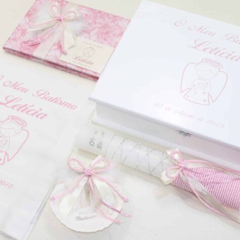 Imagem do produto Conjunto Batismo Rosa Anjo