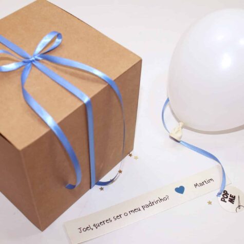 Imagem do produto Convite Padrinhos Batizado Balão