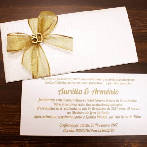 Imagem do produto Convite Bodas Ouro Rede