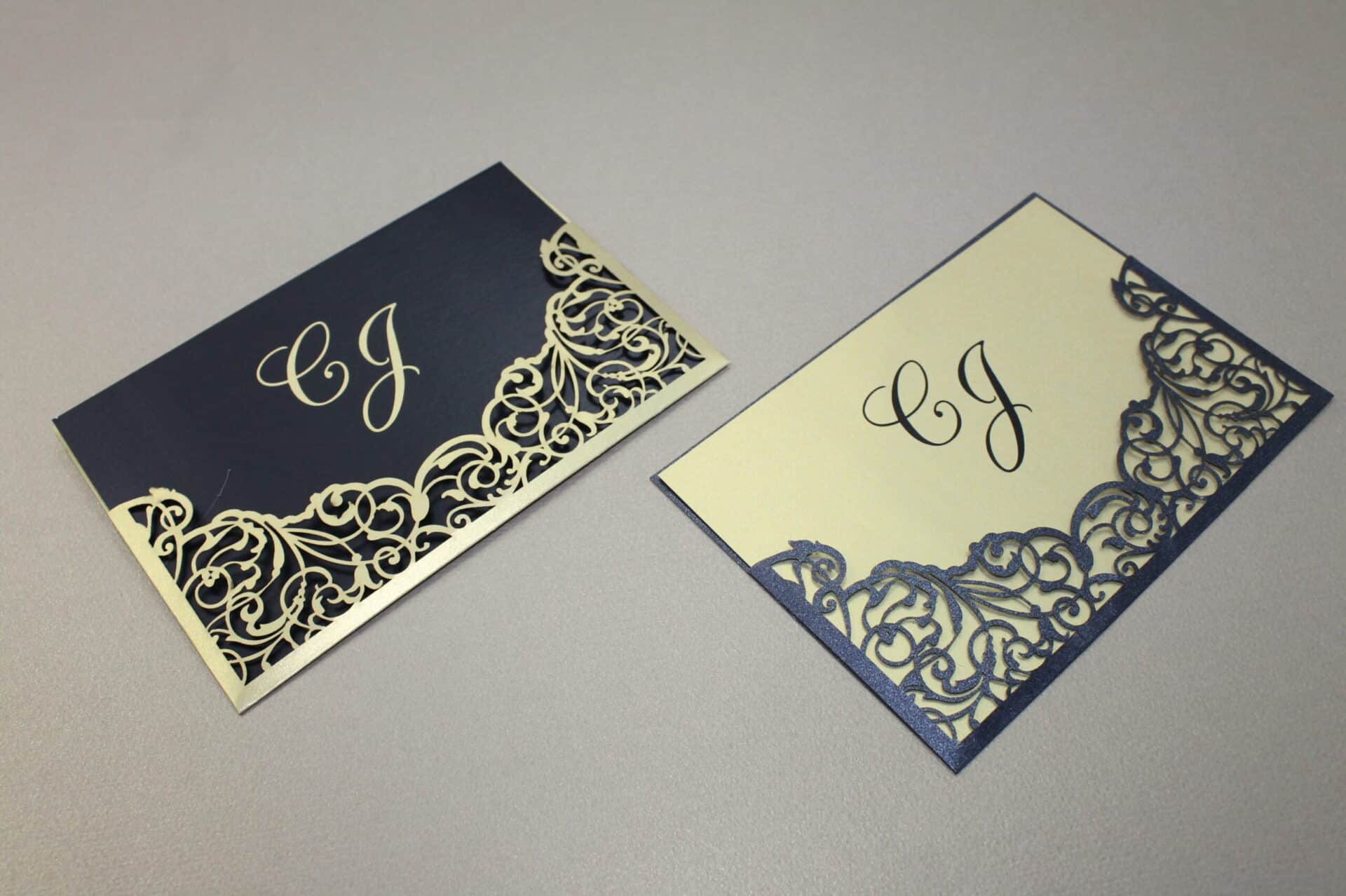 Convite Bodas Ouro Elegante