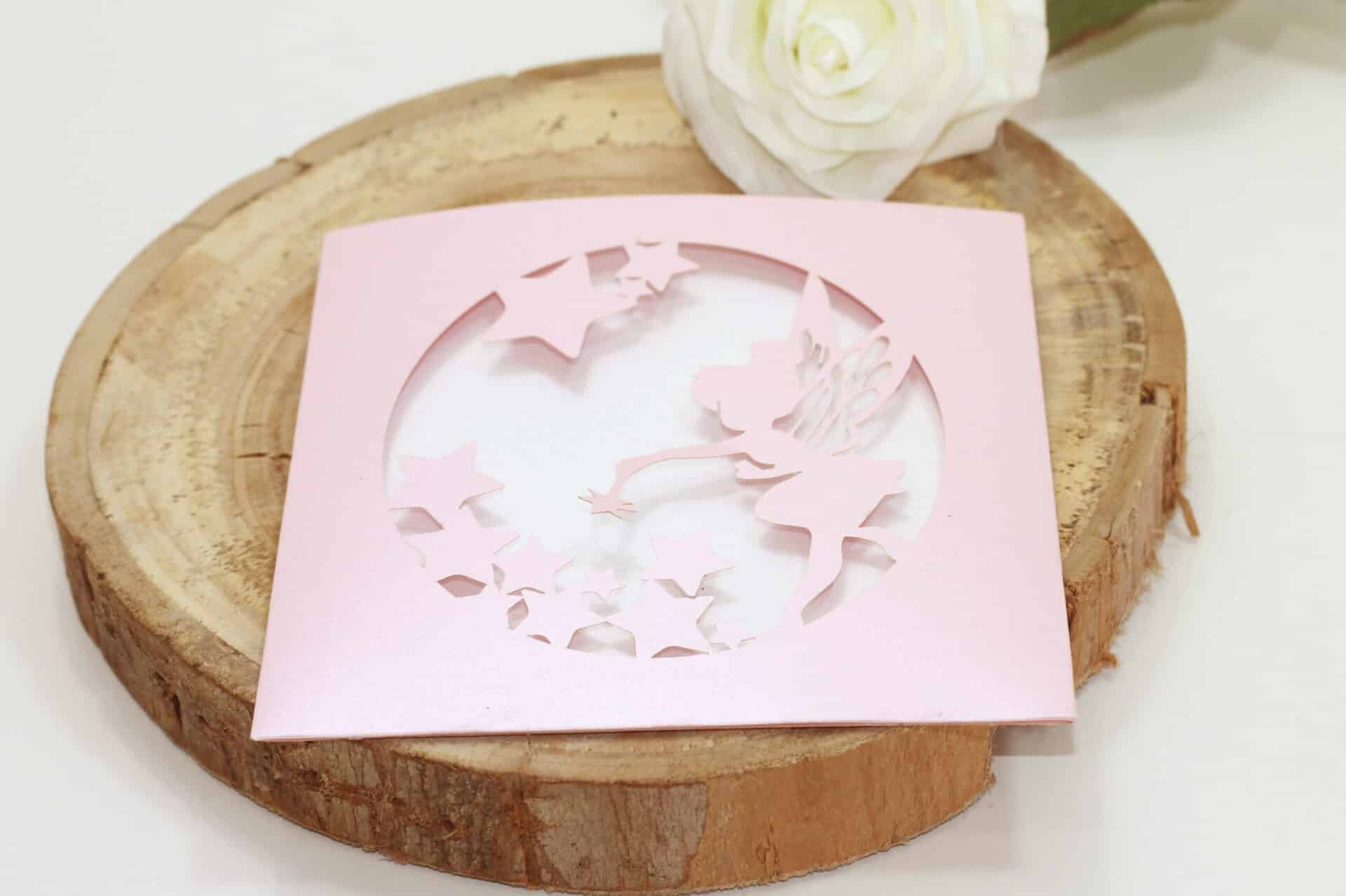 Convite Batizado Sininho Rosa