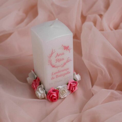 Imagem do produto Lembrança Batizado Vela Flores