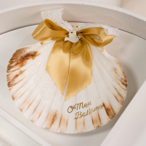 Imagem do produto Concha Batizado Caixa Gravada-G