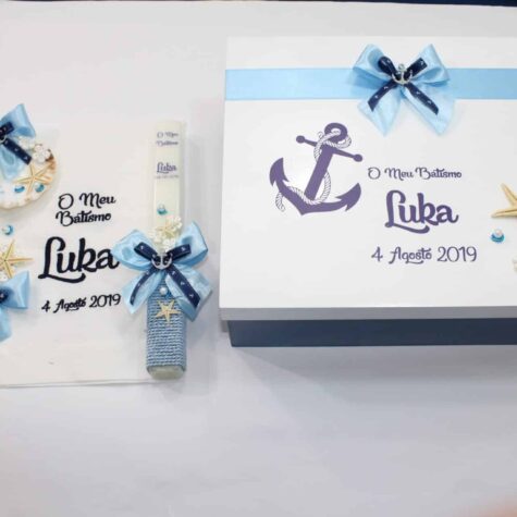 Imagem do produto Conjunto Batizado Âncora Azul