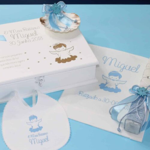 Imagem do produto Conjunto Batismo Anjinho Azul