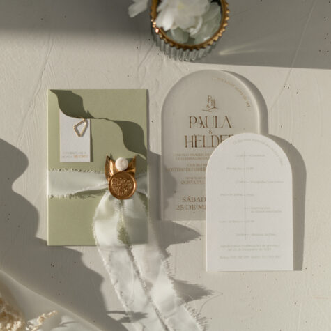 Imagem do produto Convite Casamento Acrílico Moderno