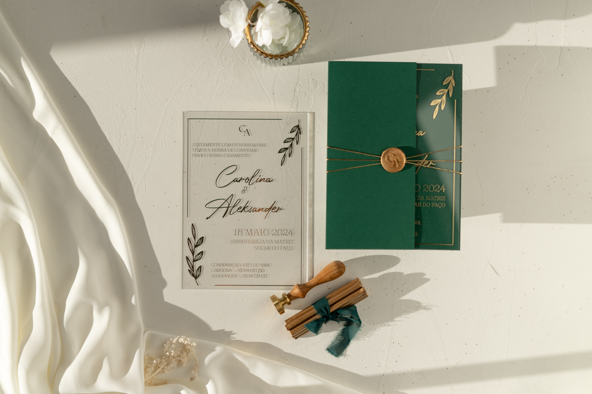 Convite Casamento Elegante e Original | Miminhos Rita Catita