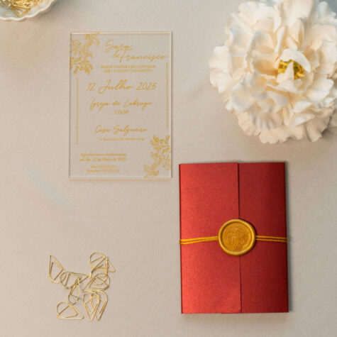 Imagem do produto Convite Casamento Acrílico Clean