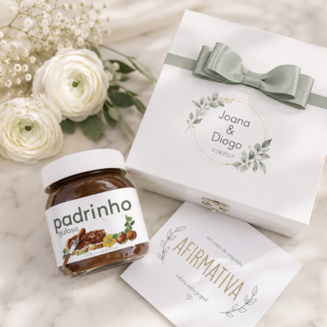 Imagem do produto Convite Padrinhos Casamento Nutela