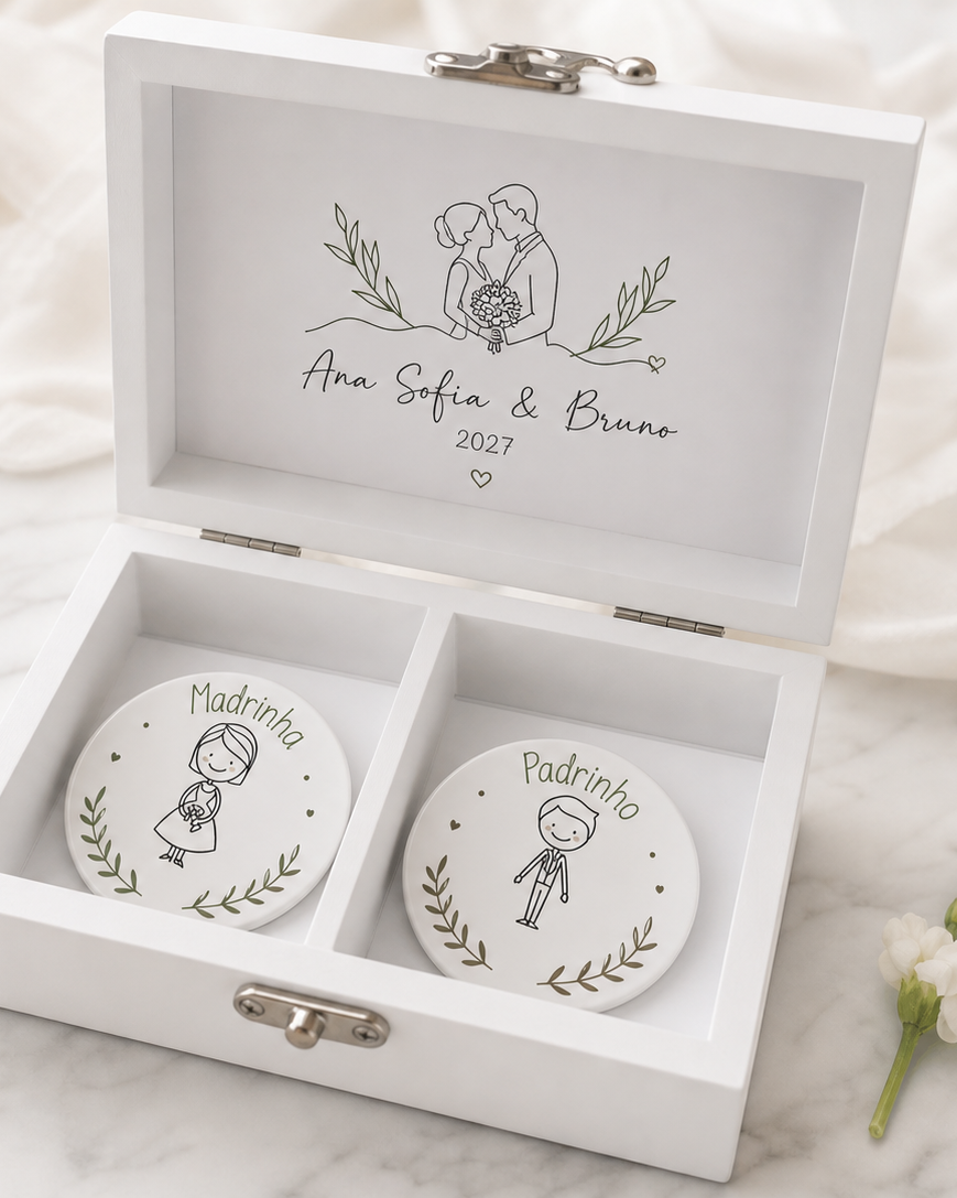 Convite Padrinhos Casamento Pin - immagine 2