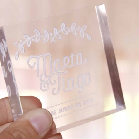 Imagem do produto Lembrança Casamento Padrinhos Acrílico