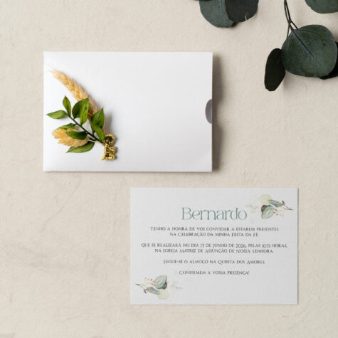 Imagem do produto Convite Comunhão Simples e Elegante