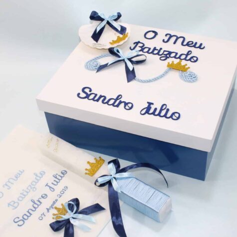 Imagem do produto Conjunto Batismo Personalizada Coroa