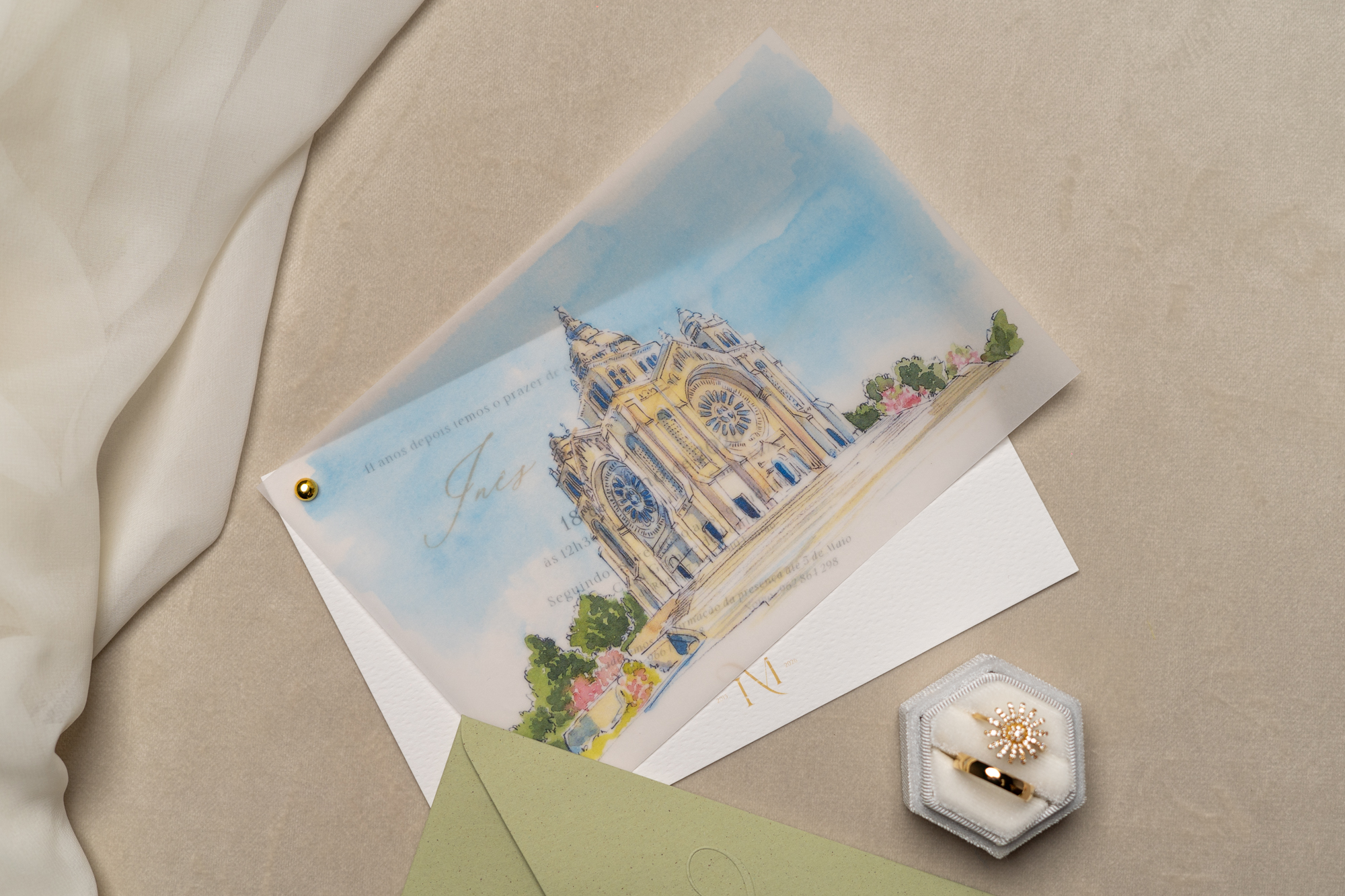 Convites Casamento Rendado Quadrado 1