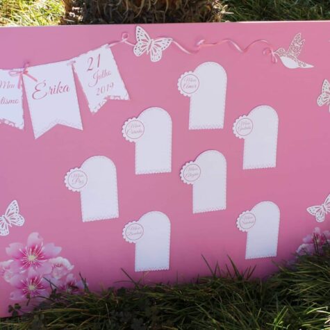 Imagem do produto Placard Batizado Tema Borboletas