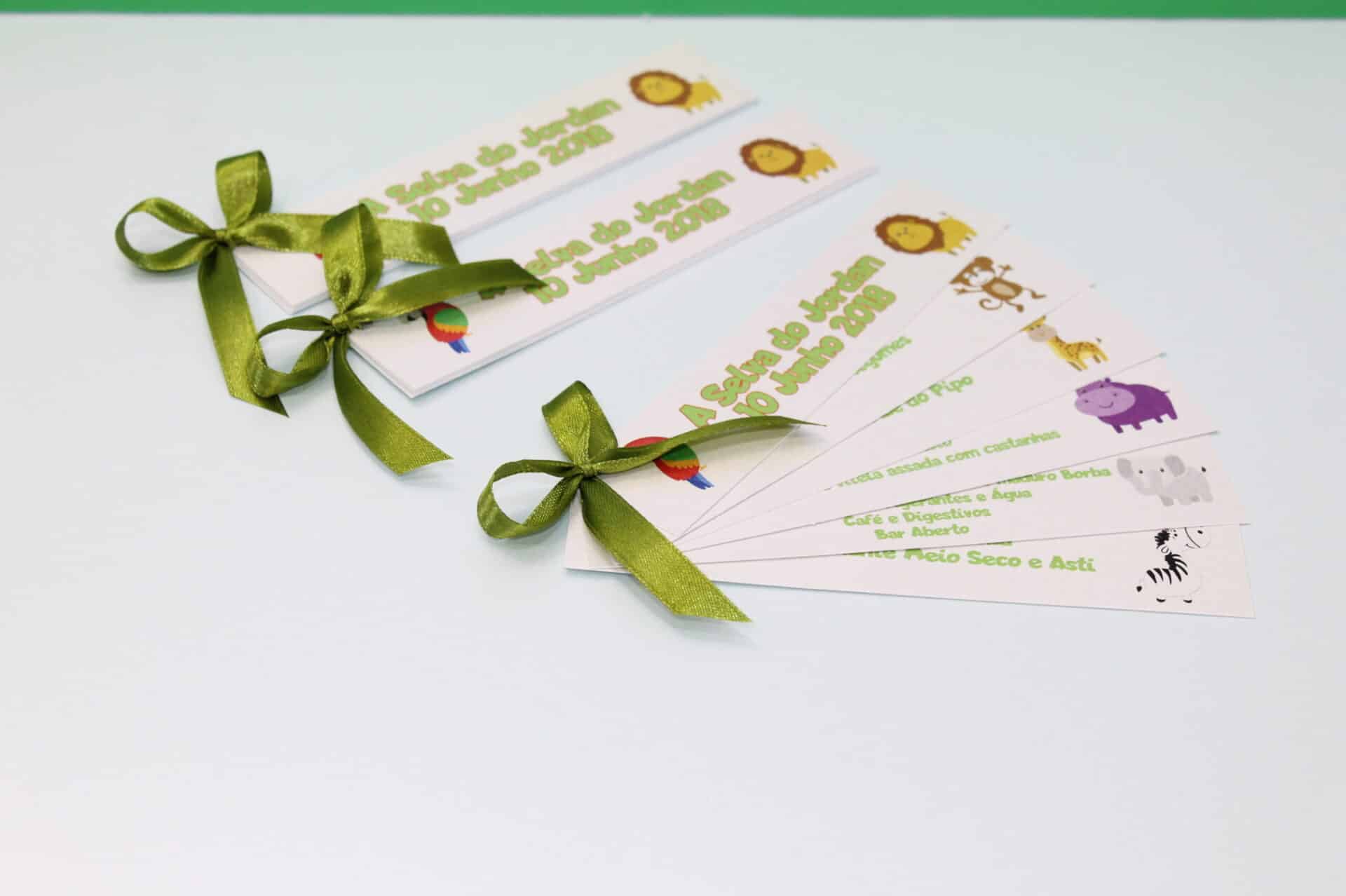 Ementa Batizado Tipo Leque