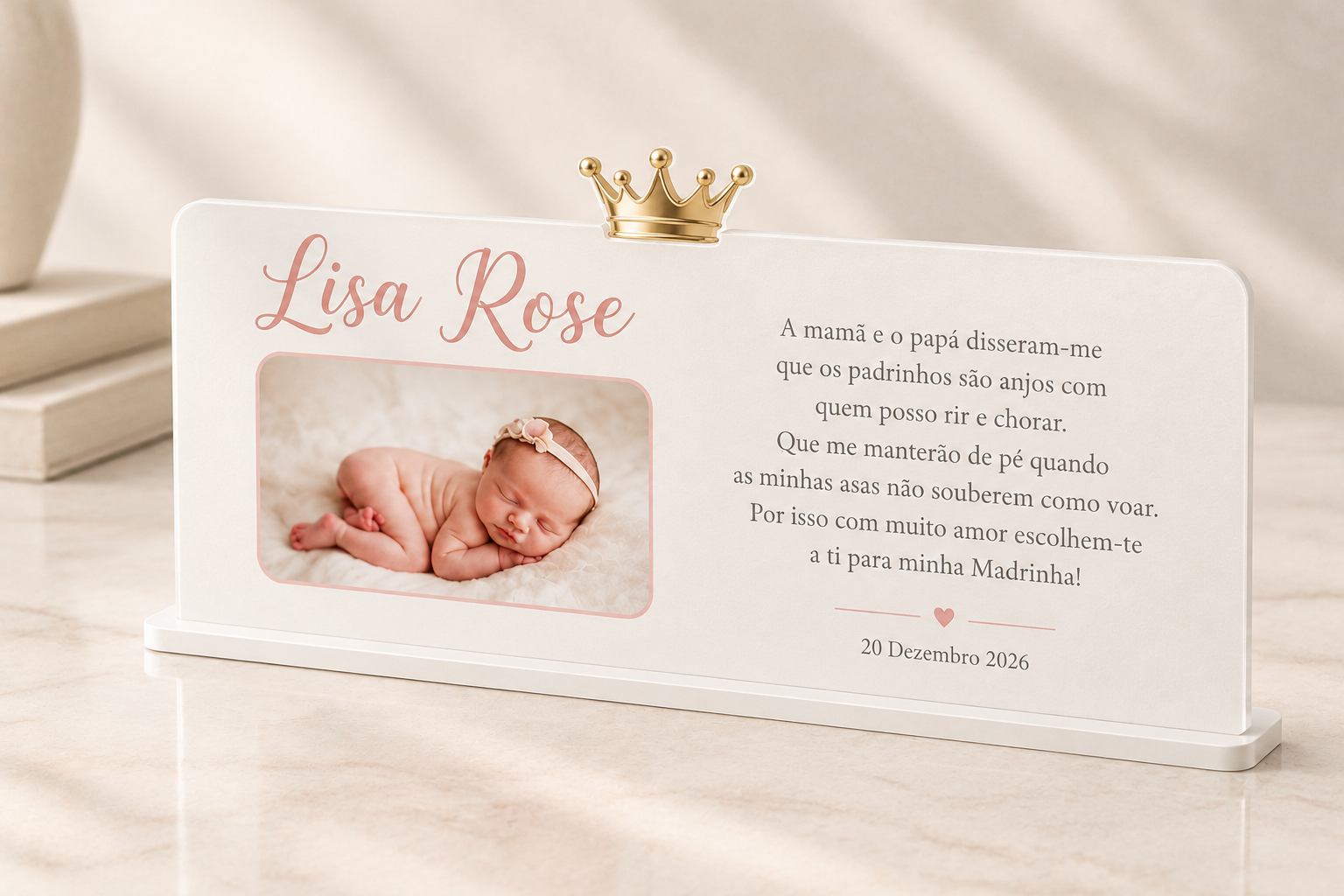 Convite Padrinhos Batizado Coroa 2