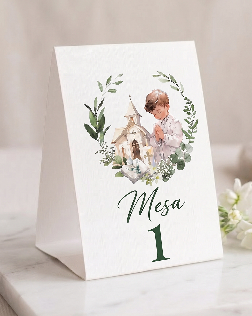 Marcador Mesa Tema Principe