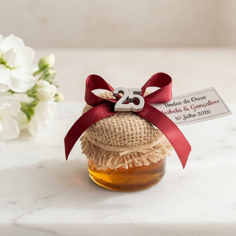 Imagem do produto Lembrança Bodas Prata Mel
